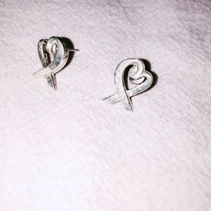 Tiffany and co heart earrings